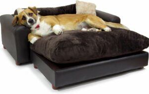 Moots Premium Leatherette Soft Cat and Dog Bed With Removable Cover